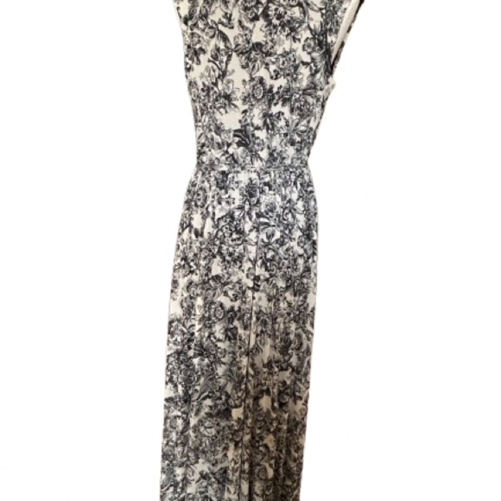 Black & Ivory Enchanted Floral Mesh Maxi Dress NWT Size 12 Fairy Whimsy Goth - Picture 5 of 9